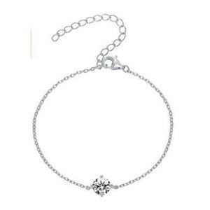 PAVOI 14K Gold Plated Cubic Zirconia Solitaire Diamond Bracelet  for Women